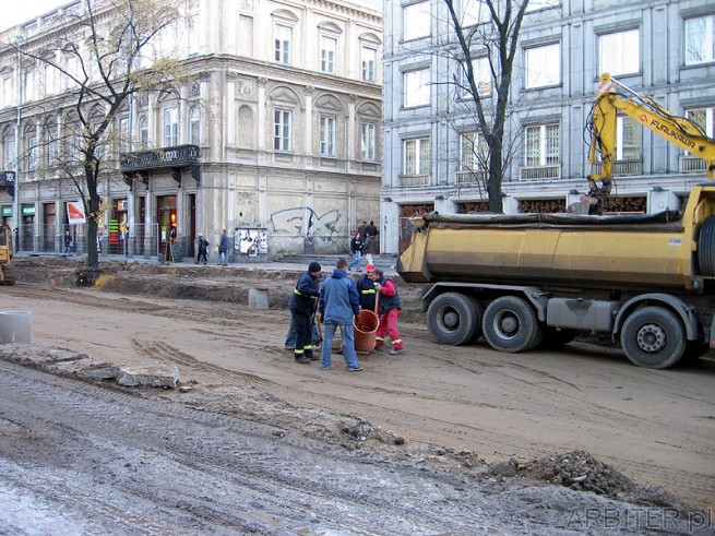 Krakowskie Przedmieście jest w trakcie remontu