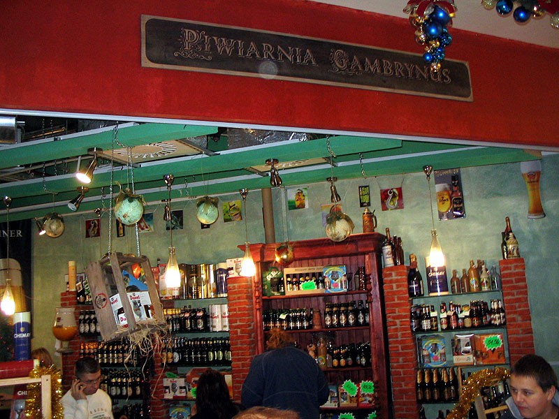 Piwiarnia Gambrynus - tutaj do nabycia mało popularne piwa.